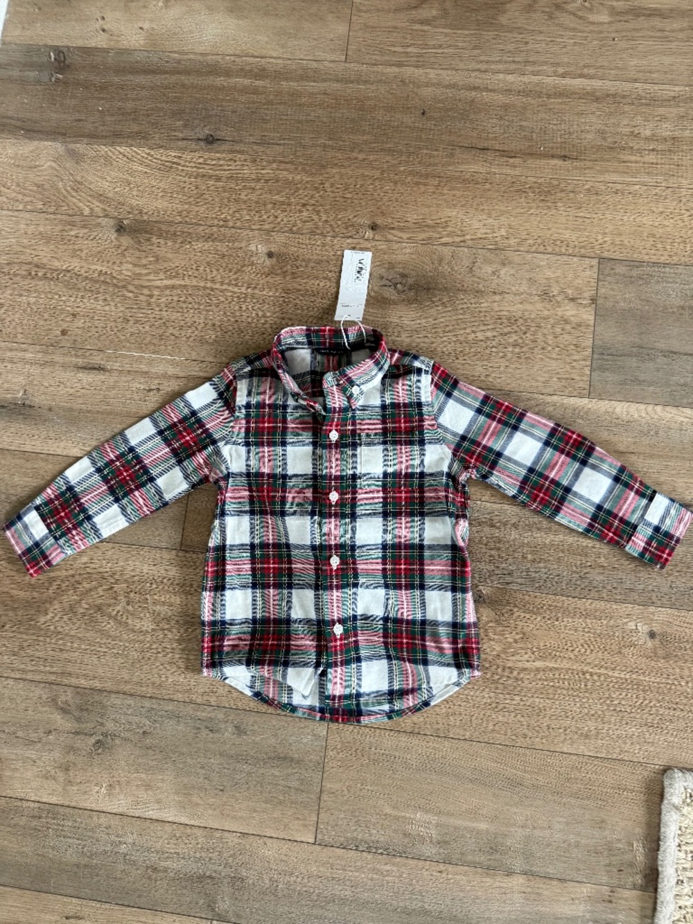 Janie and Jack boys plaid button up